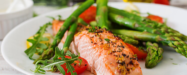 Тёплый салат
с курицей и овощами